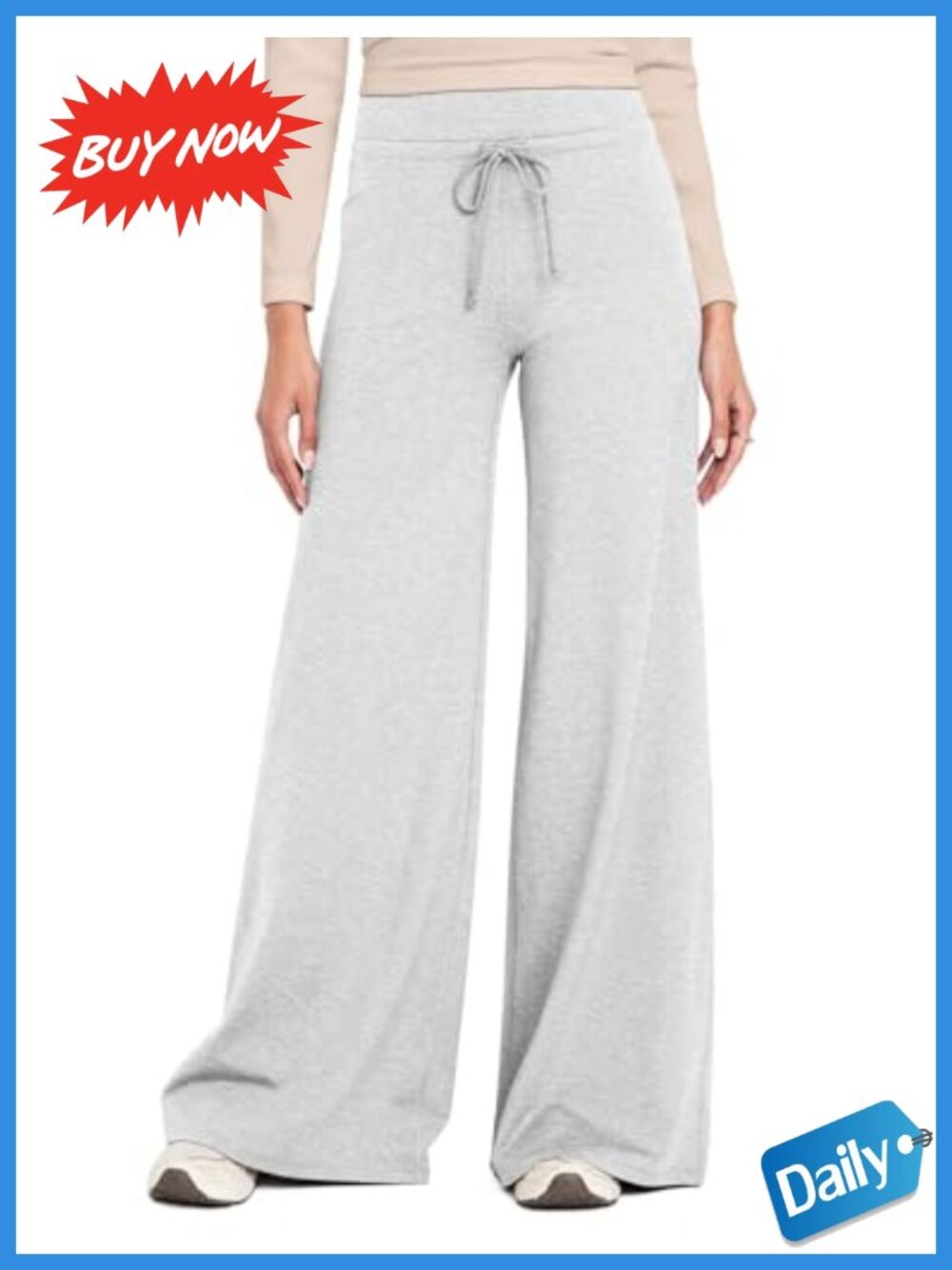 Ugerlov Wide Leg Sweatpants High Waist Drawstring Lounge Yoga Pants